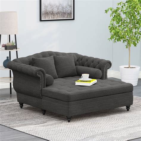 Recamiere Lamm Oversized Chaise Lounge Upholstered Chaise Lounge