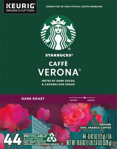 Starbucks Caff Verona Dark Roast K Cup Coffee Pods Ct Frys