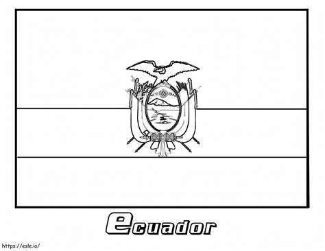 Ecuador Flag Coloring Page - Printable Activity For Kids