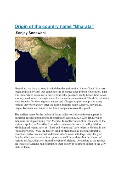 origin   country  bharata