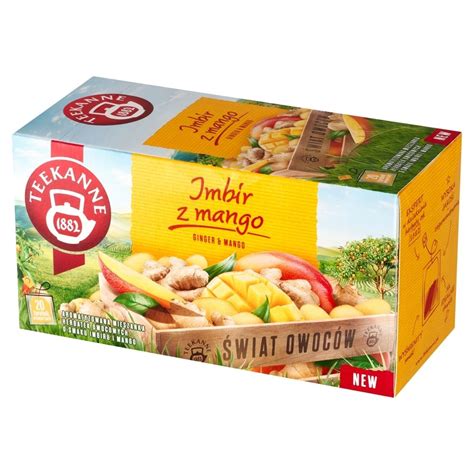 Teekanne Świat Owoców Mieszanka herbatek owocowych imbir z mango 35 g