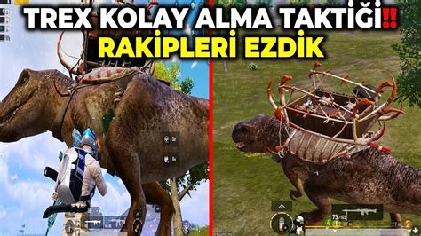 TREX MODU BÜYÜK DİNOZOR NASIL ALINIR PUBG MOBİLE YouTube