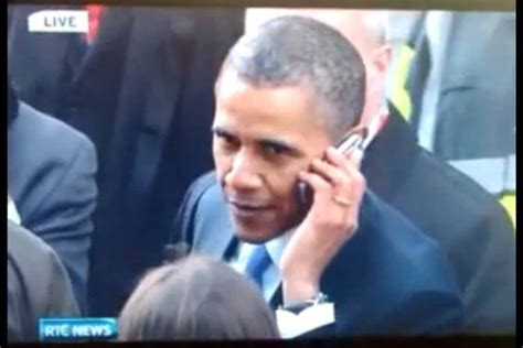 President Obama Grabs Cell Phone, Chats With Unsuspecting Person [VIDEO]