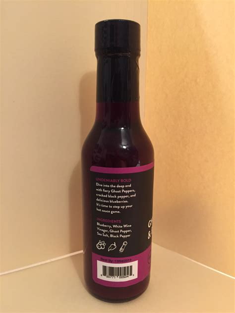 BRAVADO GHOST PEPPER BLUEBERRY HOT SAUCE Scorched Lizard Sauces