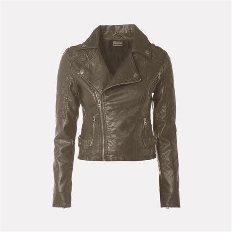 Buy Double Rider Women Brown Leather Motorcycle Jacket Hawk Bull Uk