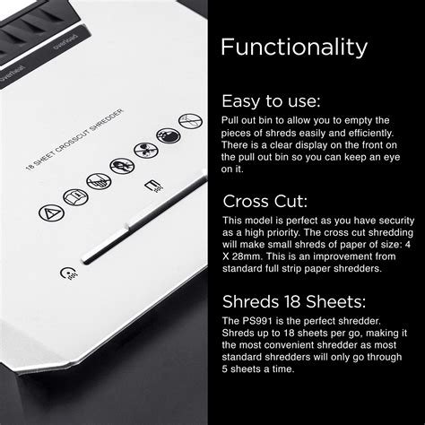 duronic micro cut paper shredder 10