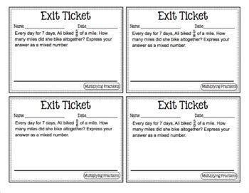 4th Grade Math Exit Tickets Fourth Grade Math Mega Bundle By Math Mojo