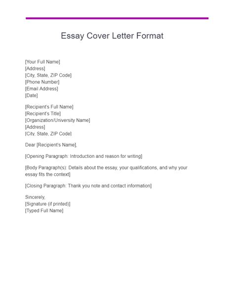 essay cover letter examples   examplescom