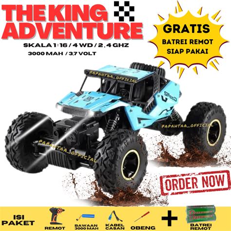 Jual Rc Mobil Remote Kontrol Offroad Jeep Adventure Mainan Remot Car