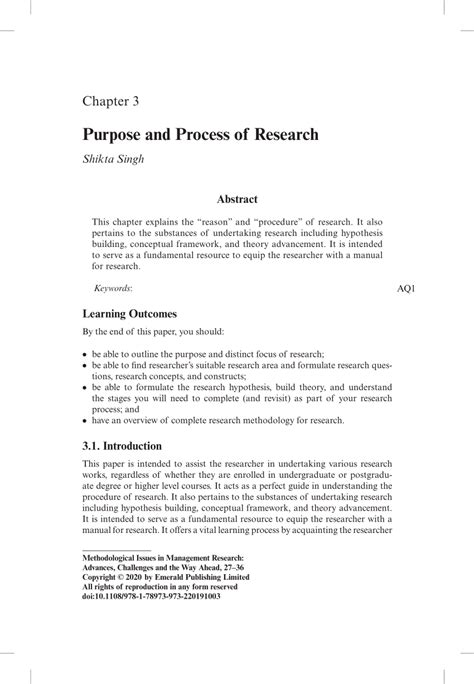 purpose  process  research