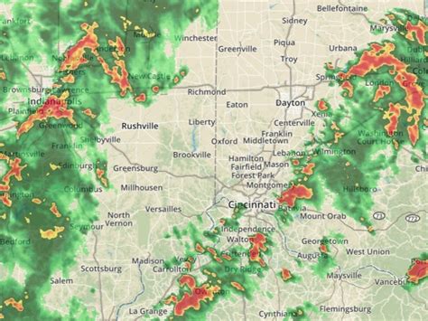 Live Radar Track The Severe Storms Path Wcpo Cincinnati Oh