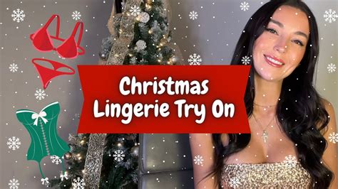 CHRISTMAS LINGERIE TRY ON HAUL YouTube