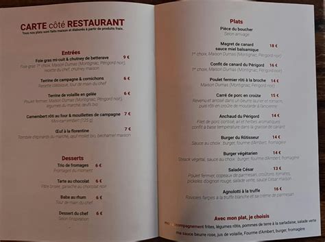 Restaurant Le R Tisseur De Notre Dame Bergerac Onvaauresto Trouvez