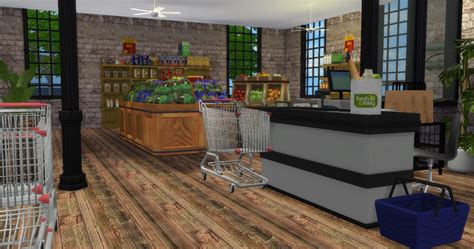 Tutorial The Sims 4 Grocery Store Mod Lote Industrial Grocery