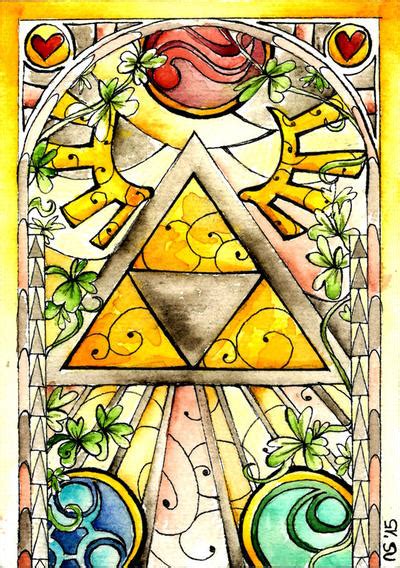 Stained Glass Triforce By Scarlett Winter On Deviantart