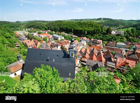 village  waischenfeld  franconian switzerland germany stock photo