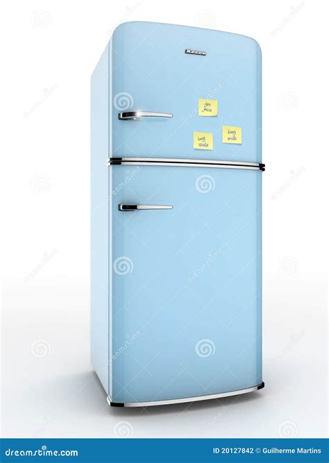 Retro Refrigerator Royalty-Free Stock Photography | CartoonDealer.com