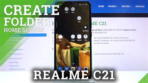 How To Create Folders In Realme C Group Apps Youtube