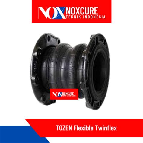 Jual Rubber Flexible Joint Twinflex Tozen Inch Jis K Flange Hitam