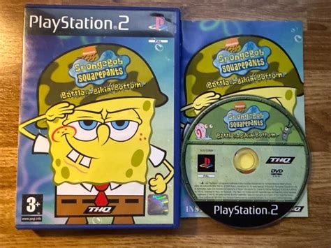 SPONGEBOB SQUAREPANTS BATTLE For Bikini Bottom For Sony Playstation 2 PS2 10 95 PicClick UK
