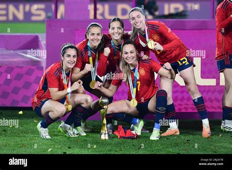 Sydney Australia 20th Aug 2023 Spain Womens Soccer Team Pose For A