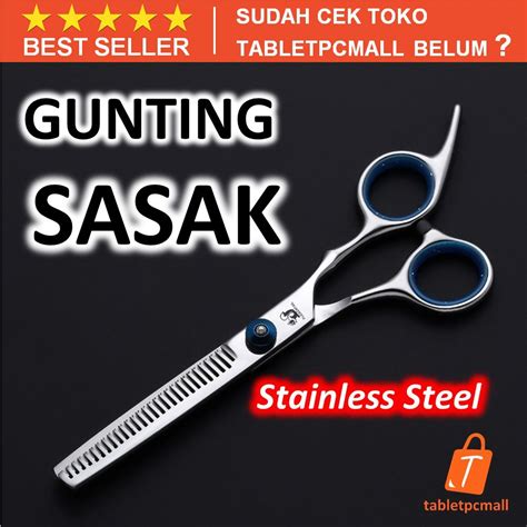 Jual Paket Gunting Rambut Steanles Set Plus Dompet Bag Komplit Gunting