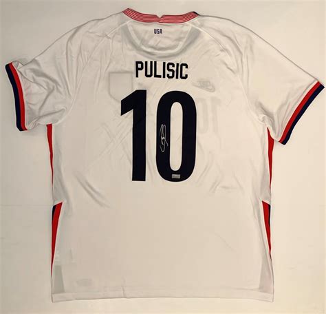 Christian Pulisic Autographed Team Usa Soccer Jersey The Autograph Source