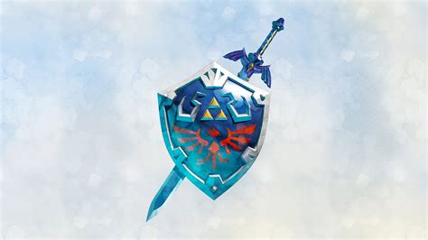 The Legend of Zelda: Skyward Sword - Hylian Shield and Master Sword ...