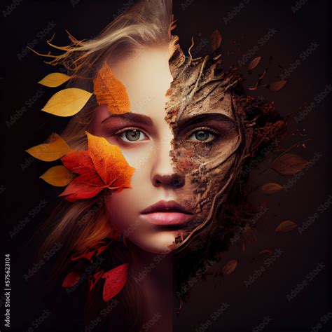 Ai Generative Illustration Graphic Design Art Conceptual Imaginative Portraits Evoking Different