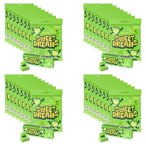 sweet dreams sour apple chewy candy  sticks pack pack   eat