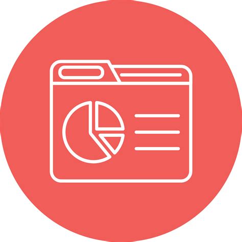 Dashboard Report Line Circle Background Icon 17623723 Vector Art at