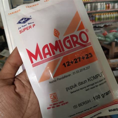 Jual Pupuk Mamigro Super P Kemasan Gram Untuk Bunga Dan Buah