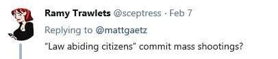 Matt Gaetz Thinks Twitter Rando With 476 Followers Speaks For 'The Left'