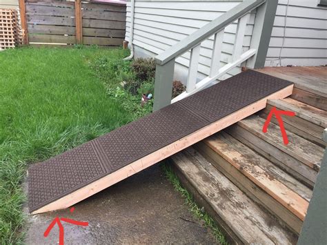 I need to build a ramp for my dog over stairs. How do I figure out ...