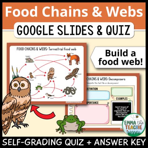 Food Chains And Webs Google Slides Emmatheteachie