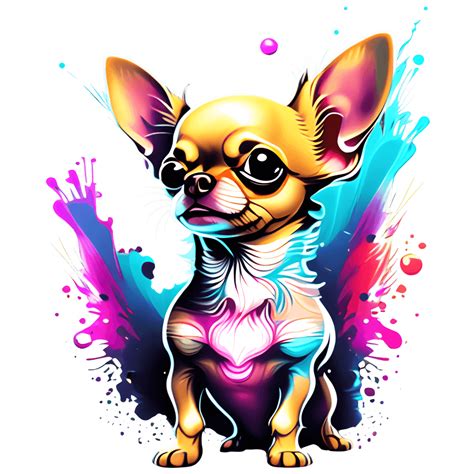 Colorful Chihuahua Graphic Creative Fabrica