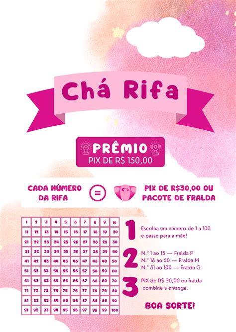 Ch Rifa De Fralda Como Fazer E Modelos Prontos