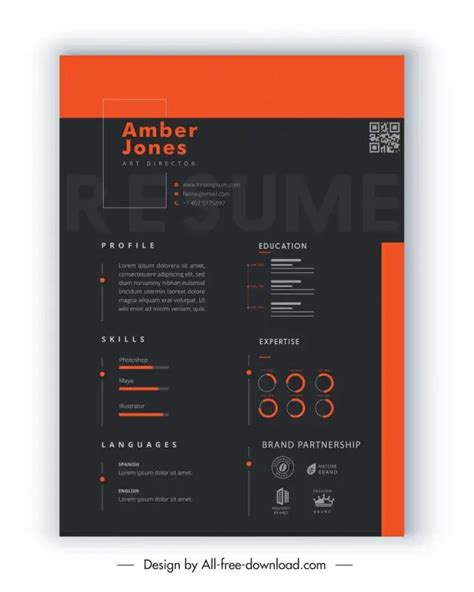 Vector Cv Template Vectors Free Download 38405 Editable Ai Eps Svg