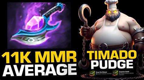 11K MMR Average Game RANK 33 TIMADO Pudge Carry 870GPM 1250XPM