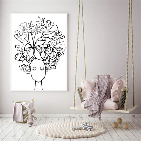 Teenage Girl Wall Art Teenage Wall Decor Little Girl Bedroom Etsy