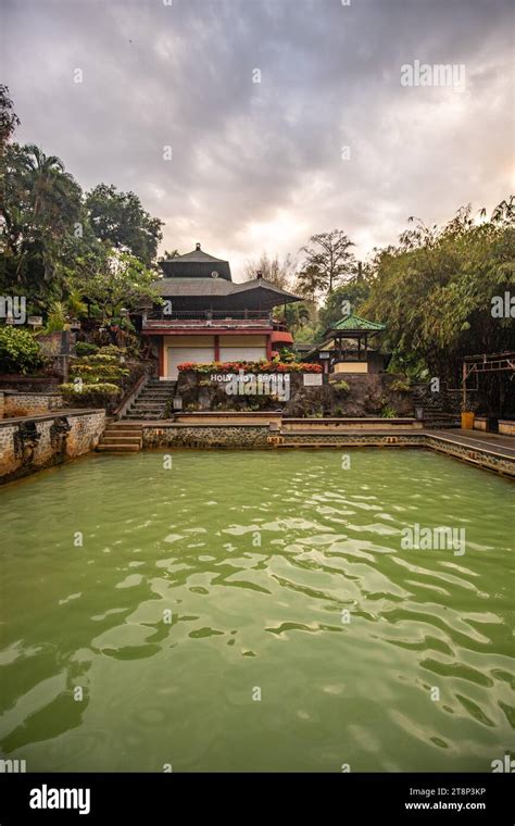 Hot Springs Thermal Baths In The Tropical Jungle Ritueles Sulphur Pool For Swimming Banjar