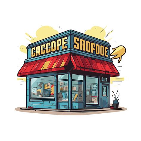 Premium Vector | Comic book shop logo