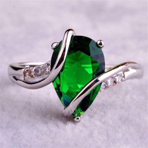 Emerald Quartz 925 Silver Ring AtPerrys AtPerry S Healing Crystals In