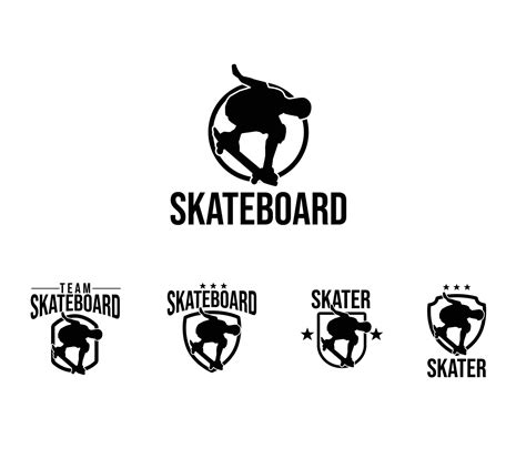 free vector skateboard logo set illustration 35195760 Vector Art at Vecteezy