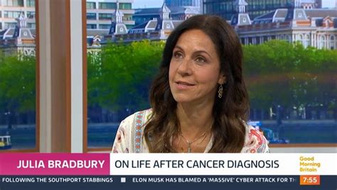 Julia Bradbury says 'cancer saved my life' as she shares emotional ...