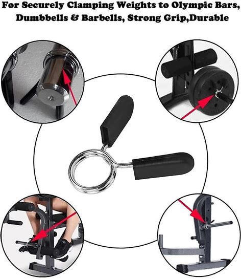 Spring Locks 25mm, 8 Pieces Dumbbell Locks Locking Device, Spring Lock