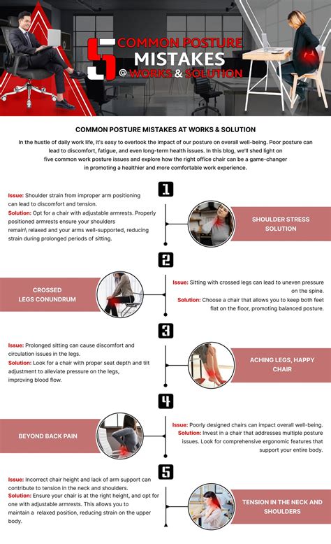 5 Common Posture Mistakes @ Works & Solution – Makemychairs