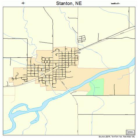 Stanton Nebraska Street Map 3146800