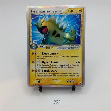 Tyranitar Ex Delta Species 99101 Ex Dragon Frontiers Beck Auctions Inc