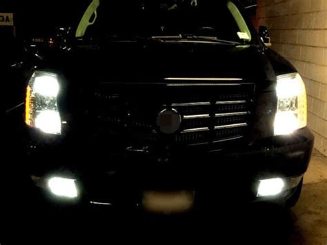 For Escalade Xenon White Led Fog Driving Drl Light Bulbs